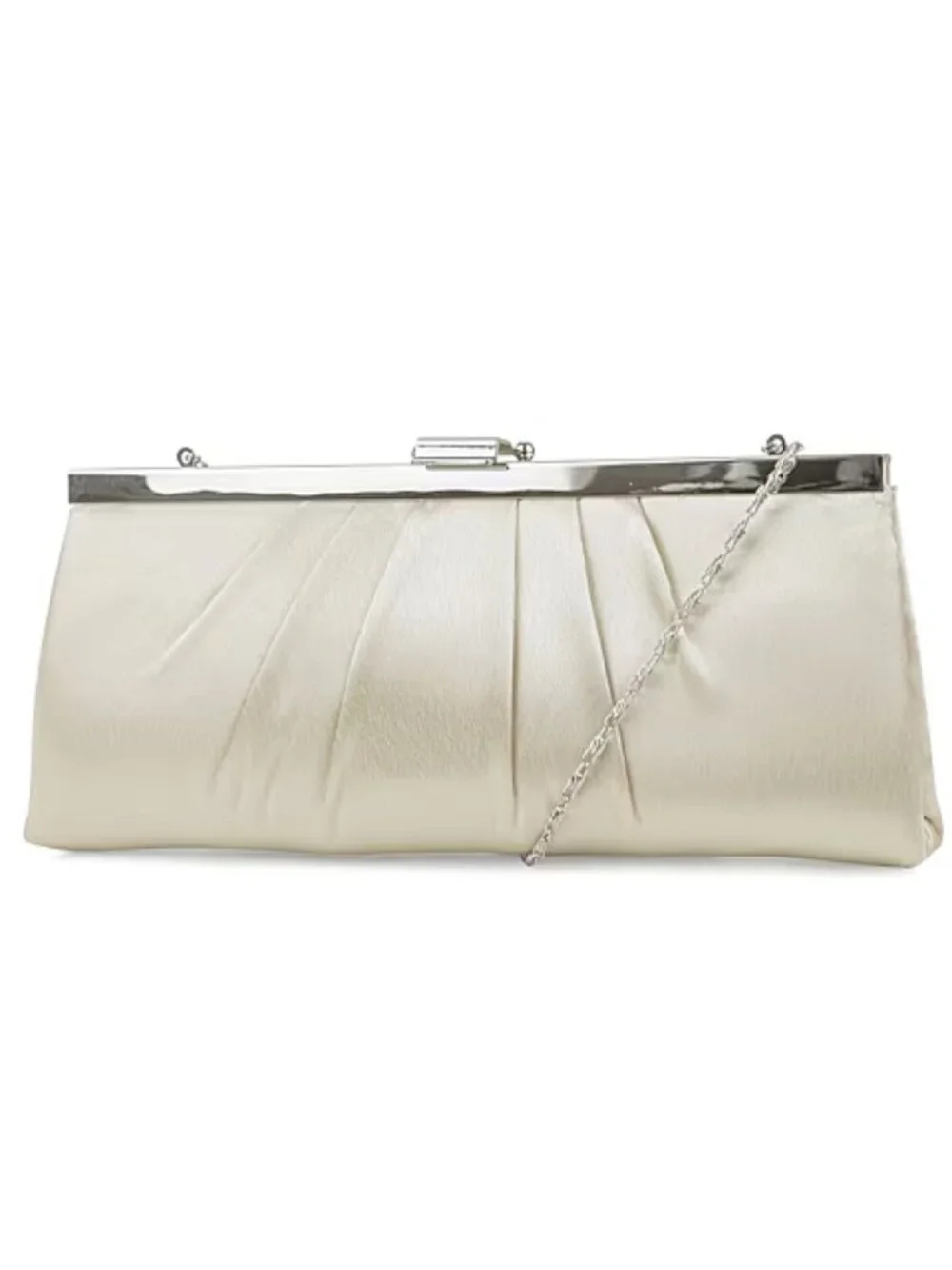 Jessica McClintock Pleated Clutch - Champagne